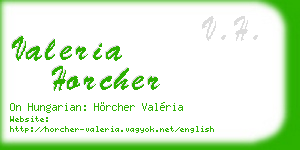 valeria horcher business card