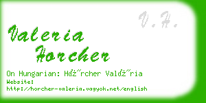 valeria horcher business card